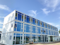 Maison conteneur préfabriquée pliable de 20 pieds, 3 étages, modulaire, pour camping, ou dortoir d'ingénierie minière