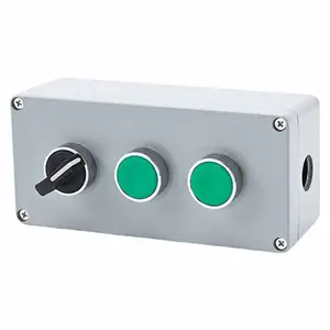 Boîte à boutons de lumière de Signal étanche Ip66 en fonte d'aluminium électrique avec lampe témoin