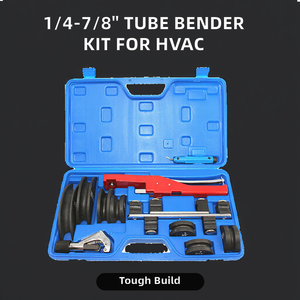 Industrial Grade 1/4 7/8 Inch HVAC Copper Tube Bender Kit Non-Ductile Iron Handle Ratcheting Tubing Benders 90 Degrees Hand Tool - Product Image 2