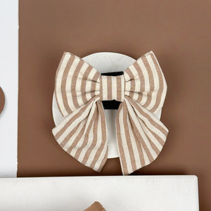 Set Personalizzato SinSky di Collare e Guinzaglio Regolabile per Cani, Imbracatura OEM in Lino a Righe, Set di Imbracature di Design alla Moda per Cani - Product Image 6