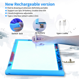 Nhà Máy Giá thấp vẽ Pad Hộp ánh sáng vẽ Pad A4 Kích thước LED Truy Tìm ánh sáng pad với quy mô LED bảng trắng LED vẽ hội đồng quản trị - Product Image 4