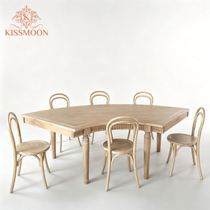 Mesa de Boda Vintage de Madera con Forma de Serpiente, Patas Talladas <span class=keywords><strong>en</strong></span> Curva, Muebles Modulares <span class=keywords><strong>para</strong></span> Eventos, Banquetes, Hoteles y Alquiler - Product Image 3