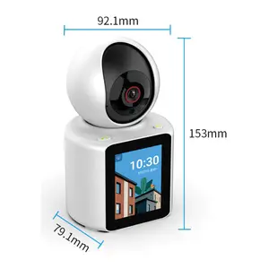 2.8 Inch IPS Screen Night Vision 4MP 5MP WiFi PTZ Indoor Wireless Dual Mic Intercom Security Voice Menu System Camera