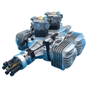 Motore a Benzina DLE120T4 per Aeromodelli ad Ala Fissa, Quattro Cilindri, Due Tempi, Raffreddamento ad Aria Naturale, Cilindrata 120 CC, in Metallo - Product Image 1