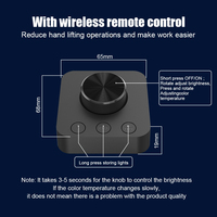 Lámpara de escritorio LED para ordenador portátil sin deslumbramiento, atenuación continua, barra de luz de Monitor RGB negra moderna, Control remoto para oficina de juegos