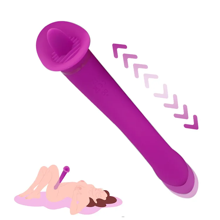 İndirim satış yetişkin seks oyuncakları dil yalama vibratör g spot klitoris masaj kadın değnek için kolay temiz vibratörler