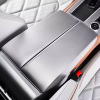 Aksesori Interior serat karbon ABS otomotif OEM untuk 2021 Volkswagen Teramont Patch dekorasi sandaran lengan