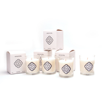 Bougie de luxe en cire de soja dans un bocal en verre, parfum d'aromathérapie, faite à la main, respectueuse de l'environnement, cadeau de fête, emballage personnalisé, marque privée