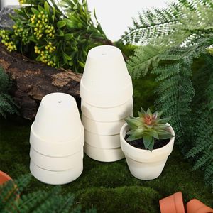 Pots en terre cuite Art Déco, lot de 24, 3,15 pouces, mini-trous de drainage, kit intérieur/extérieur, plantes succulentes, fleurs, cactus - Product Image 3