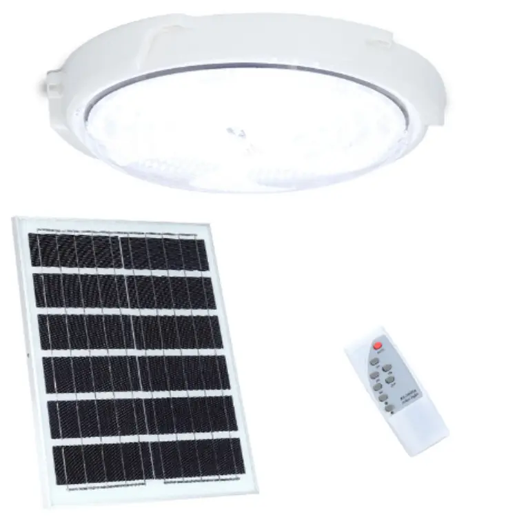 Howlighting Étanche Télécommande 60W 100W 200W 300W Solaire Plafonnier Panneau Solaire LED Plafonnier