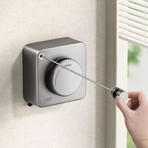 Nouvelle conception 2025 Corde à <span class=keywords><strong>linge</strong></span> en acier inoxydable 4,2 m à ligne unique, cintre portable, corde à <span class=keywords><strong>linge</strong></span> rétractable pour balcon - Product Image 3