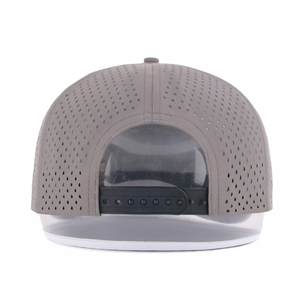 Casquette Snapback Personnalisée Respirante en Tissu Maille Imperméable pour Sports de Plein Air, Casquette de Baseball avec Logo Brodé Perforé au Laser - Product Image 4