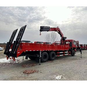 Camion grue à bras articulé 4 sections Dongfeng K5 6x4 12 tonnes avec rampe télescopique, remorque pour équipement d'ingénierie - Product Image 3