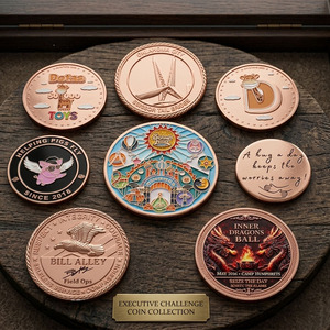 Moneda de Cobre Personalizada de Fábrica con Recubrimiento de Color, Moneda Coleccionable Premium de <span class=keywords><strong>1</strong></span> Onza, Moneda de Cobre Fino 999 con Relieve 3D - Product Image 2