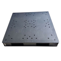 QS Heavy duty palette entrepôt empilable grande palette en plastique double pont 1200x1000mm palette plastique à vendre