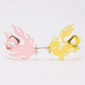 Nouveautés 2020, lunettes de soleil vintage uniques et amusantes, lunettes de soleil punk sans monture en forme de dragon - Product Image 6