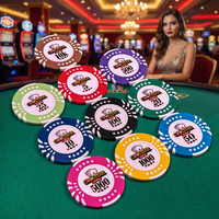 Jetons de poker en argile de 40 mm, 14 g, de qualité supérieure, personnalisables, Coolstar Five - Stars, pour casino, vente en gros d'usine