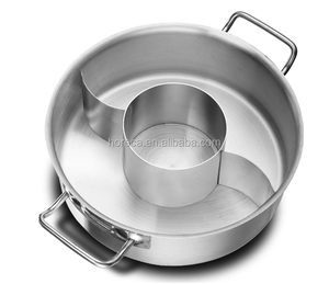 Olla caliente comercial de acero inoxidable dividida, triple - Product Image 2