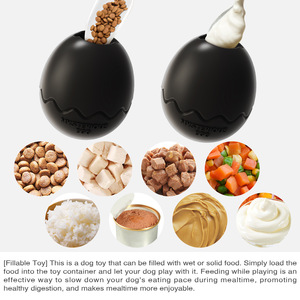 Juguete de producto de nueva tendencia para animales, juguetes únicos con forma de huevo de dinosaurio para mascotas, Limpieza de dientes, alimentador lento rellenable, juguete para masticar perros - Product Image 6