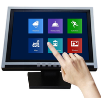 Moniteur tactile LCD capacitif Multi-Touch USB étanche de 15 17 19 pouces avec rapport d'aspect optimisé de 4:3 Nouveau
