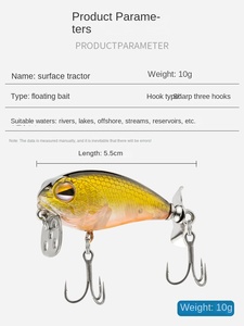 Leurre dur bionique OEM Skimming Shark, flottant, à propulsion de surface, pour la pêche à distance de la <span class=keywords><strong>carpe</strong></span> en lac - Product Image 2