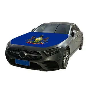 Betaalbare Nationale Auto Kap Cover Vlag Pennsylvania Automotor Cover Vlag Fabriek Direct Selling Polyester Stof