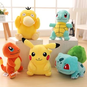 Bán Buôn Phim Hoạt Hình Charmander Rồng Squirtle Anime Đồ Chơi Sang Trọng Dễ Thương Psyduck Bulbasaur Pikachu Hình Búp Bê Mặt Dây Chuyền - Product Image 1