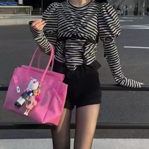 Jelly for for Style 2026 <strong>Summer</strong> Large Capacity Platinum Double Shoulder Strap Cover Closure Polyester Lining <strong>Bag</strong> - Product Image 4