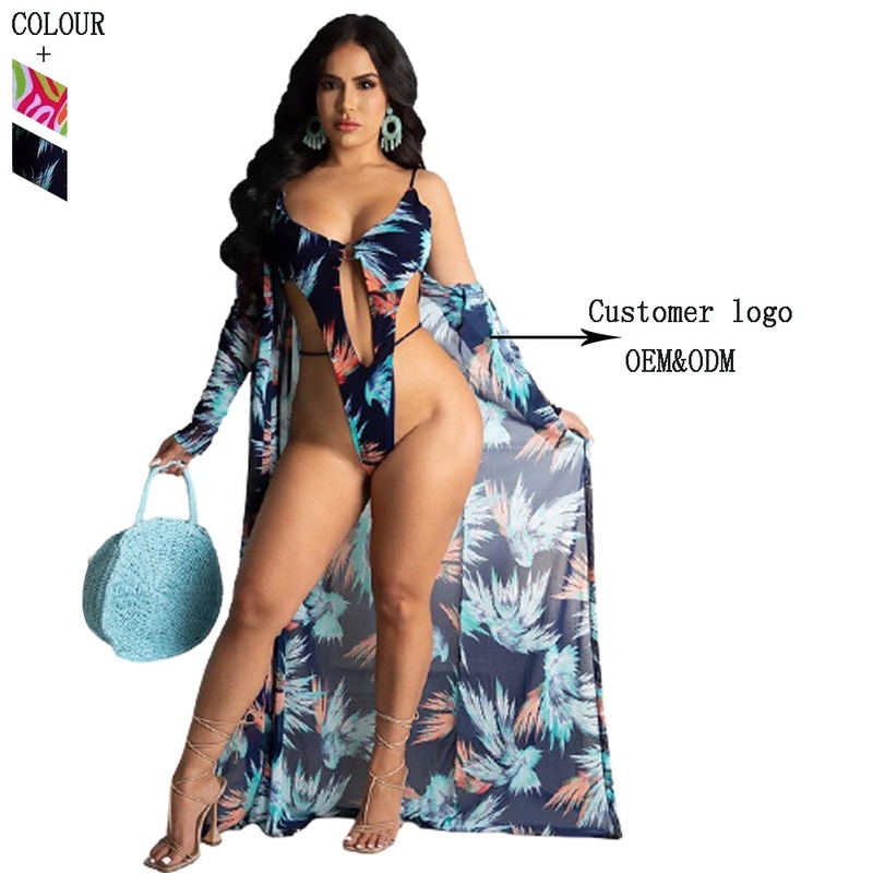Three Piece Plus Size Women Swimwear