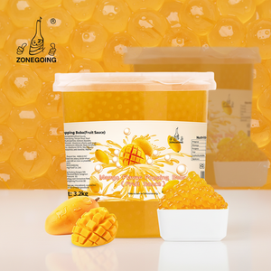 Perles de Boba Éclatantes de Mangue de Haute Qualité 3,2 kg, Boules de Gelée pour Bubble Tea, Sucrées, Prêtes à Consommer, Fournisseur d'Exportation Direct Usine - Product Image 1