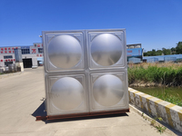 Réservoir de stockage d'eau potable en acier inoxydable sanitaire de qualité alimentaire pour la maison