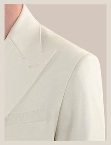 <span class=keywords><strong>Traje</strong></span> de Lana de Doble Botonadura Estilo <span class=keywords><strong>Italiano</strong></span> para Hombre, Casual, de Negocios, <span class=keywords><strong>Corte</strong></span> Entallado, Chaqueta de <span class=keywords><strong>Traje</strong></span> Blanca - Product Image 5