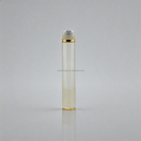 Nouveau design, flacon à bille en PETG semi-transparent de 20 ml avec bouchon à vis pour huile essentielle, soin des yeux, emballage cosmétique, logo personnalisé