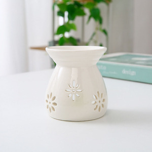 Bianco in <span class=keywords><strong>ceramica</strong></span> elettrica bruciatore a olio portacandele per aromaterapia per saloni di bellezza matrimoni casa terapia per san valentino - Product Image 2