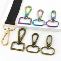 Meetee Styles Mixtes 20/25/32/38/50mm Boucles Métalliques pour Sacs Mousquetons Homard Collier Carabine Crochet à Pression DIY Porte-Clés Accessoires de Sac