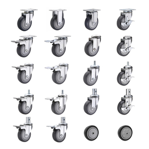 Roue de <span class=keywords><strong>chariot</strong></span> industrielle de haute qualité de 100mm, roulette médicale en PU de <span class=keywords><strong>4</strong></span> pouces pour équipement mobile - Product Image 6