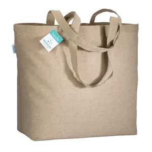 Borsa shopper in cotone riciclato, merchandising sostenibile - Product Image 1