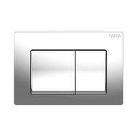 Plaque double chasse d'eau en plastique ABS multicolore pour mur Sigma Delta Toilette carrée pour salle de bain