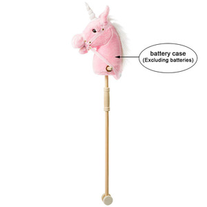 Nuevo unicornio Hobby Horse Stick Head Riding Plush Toy Horse Riding Stick con <span class=keywords><strong>sonidos</strong></span> de <span class=keywords><strong>caballos</strong></span> - Product Image 2