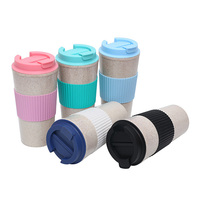 Gobelet à café de voyage en plastique PP à double paroi durable, tasse à café réutilisable avec couvercles, isolation thermique, utilisation au bureau