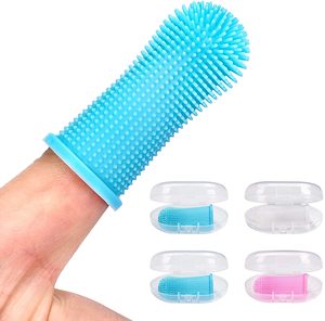 Productos para Mascotas, Diseño Ergonómico, <span class=keywords><strong>Cepillo</strong></span> de Dientes para Perros, Cuidado Dental para Cachorros, <span class=keywords><strong>Cepillo</strong></span> de Dientes de Dedo - Product Image 1