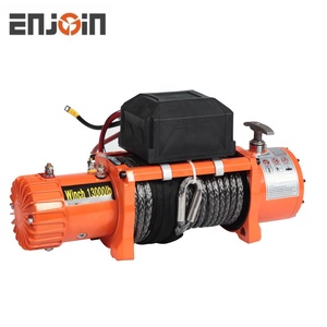Treuil de voiture électrique 4x4, 12v, capacité de traction 10000 lbs, avec corde synthétique - Product Image 2