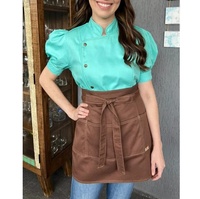 Veste de Chef Personnalisable en Tissu Coton Respirant pour Femme – Uniformes de Travail pour Restaurant, Cuisine, Bar