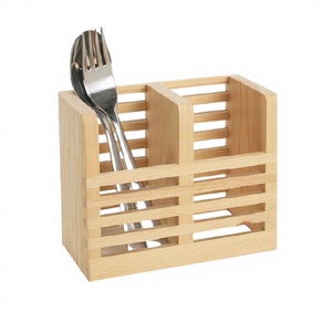 ที่ใส่ช้อนส้อมมีดไม้คุณภาพพิเศษ ดีไซน์สวยงาม ราคาไม่แพง - Product Image 1