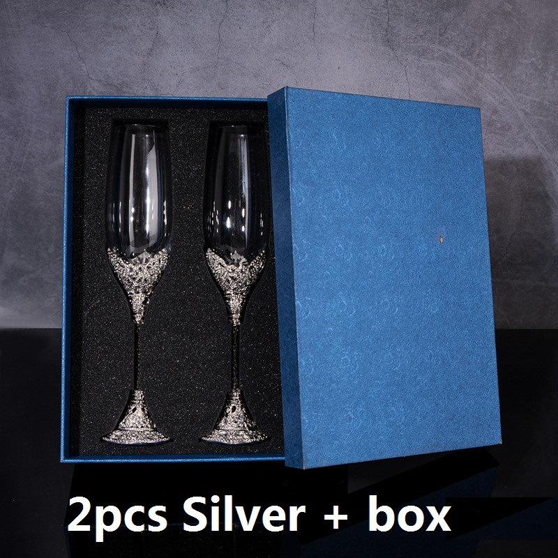 2PCs Silver + box