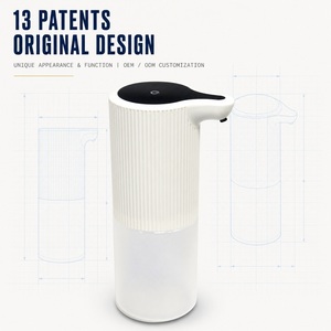 Distributeur automatique de savon moussant sans contact, 350 ml, portable, fonctionnant sur piles, pour comptoir, désinfectant pour les mains, pour restaurant, hôtel - Product Image 3