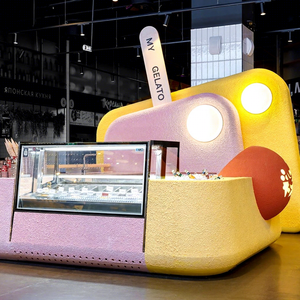 Quiosco Personalizado de Helados para Centro Comercial |   Mostrador Modular para Helados con Iluminación LED y Diseño de Puesto de Venta, Solución Integral para Equipamiento de Tiendas - Product Image 5