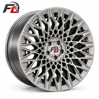 Jantes forgées monobloc en maille turbine argentée, face usinée, 18, 19, 20 pouces, 5x112, 5x120 pour BMW, Audi, Benz