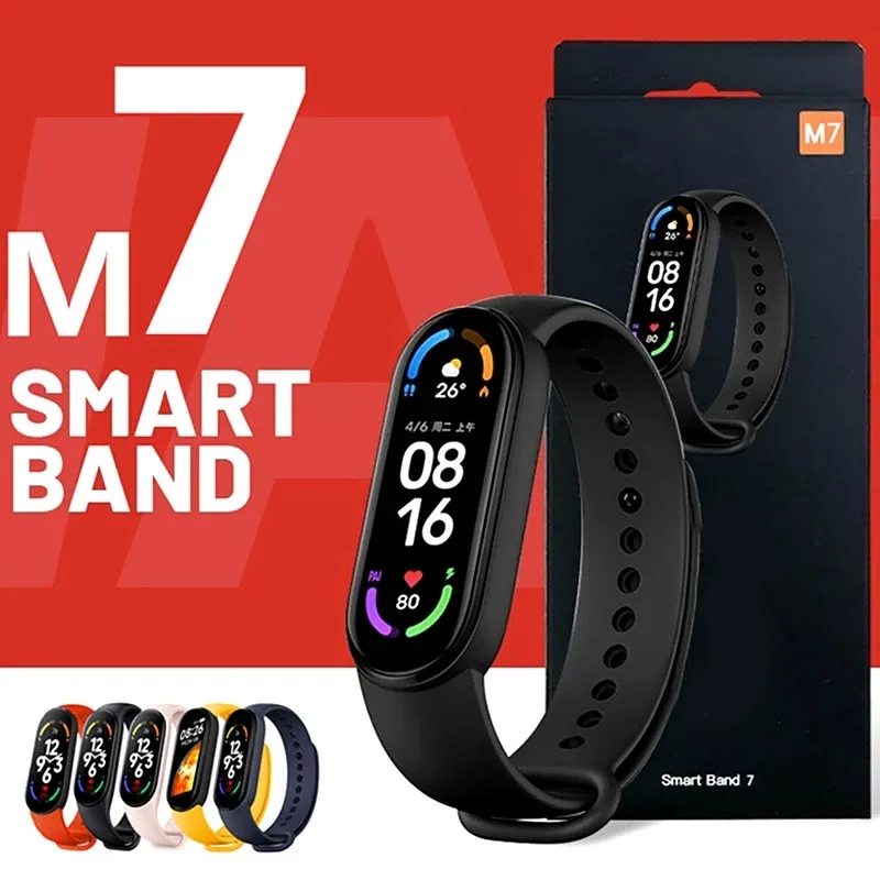M7 Smart Watch Men Women Smartband M7 Heart Rate Smartwatch Fitness Tracker Blood Pressure Sport Smart Bracelet for mi band 7
