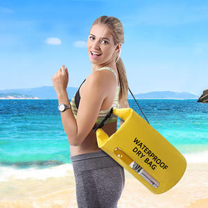 Bolsa impermeable para deportes al aire libre, bolsa de almacenamiento para rafting, natación, uso en la playa, amarillo, gris, verde - Product Image 4